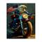 Stupell Industries Patriotic Eagle Motorcycle Canvas Wall Art